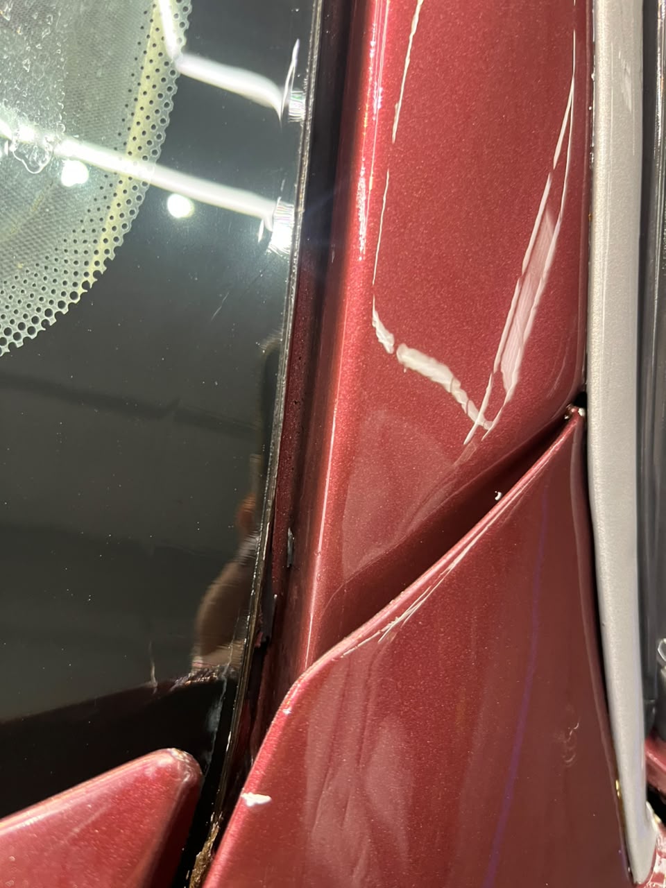 Detalhe da pintura do veículo depois do tratamento