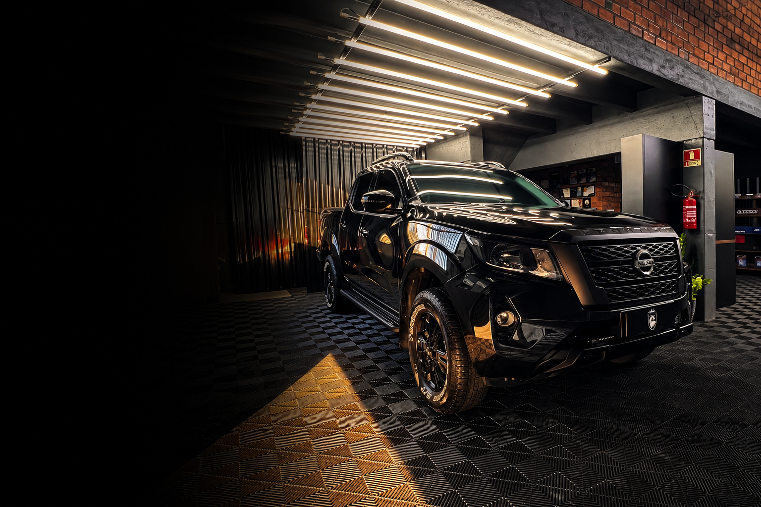 Picape com acabamento premium no estúdio Eagle Detailers Premium